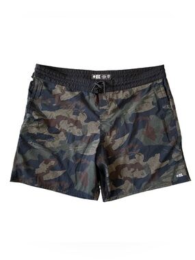 Salty Crew Utility‎ Boardshort Men's 44 Camo Fish Print Hybrid Fishing Shorts